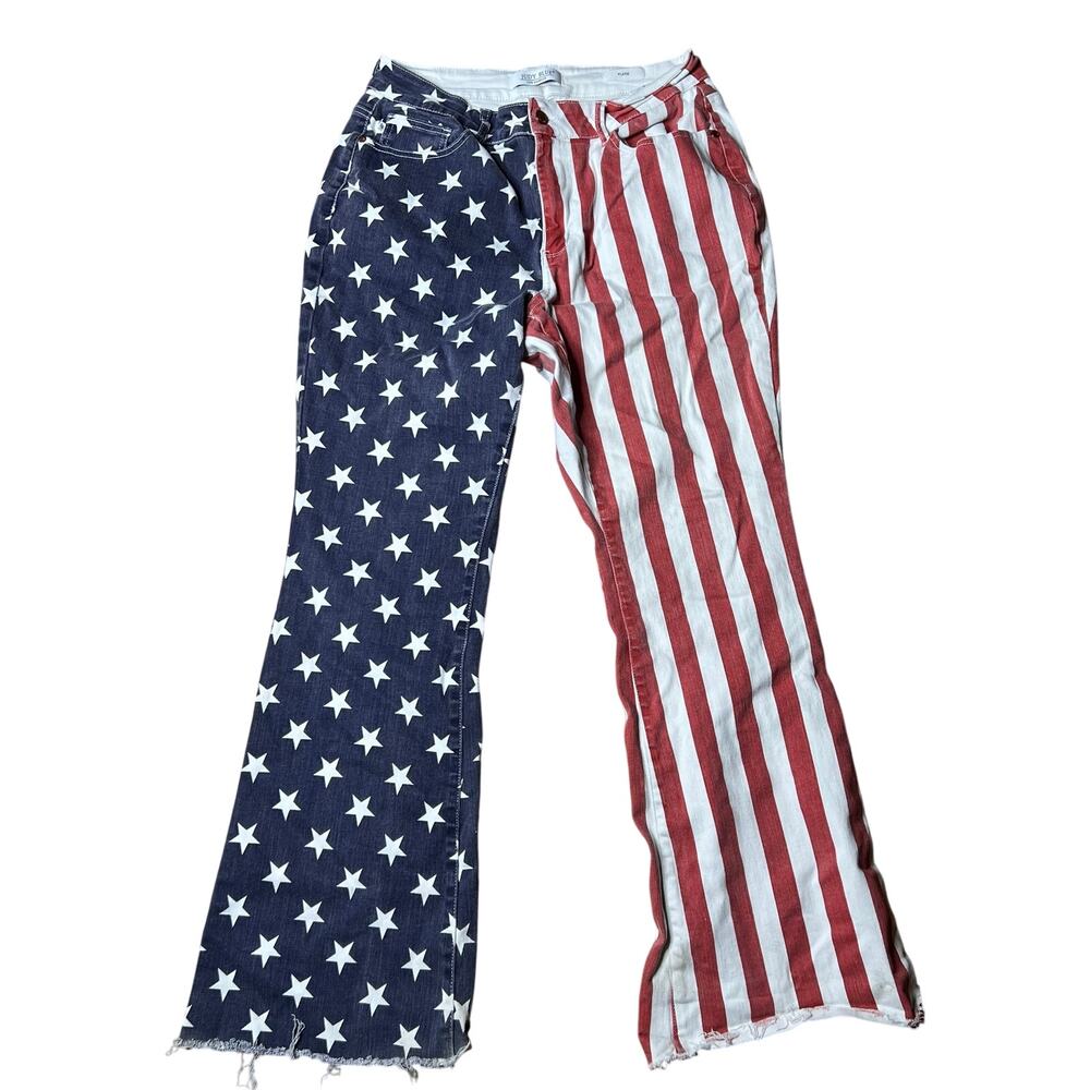 Judy Blue Flared American Flag Jeans 16W